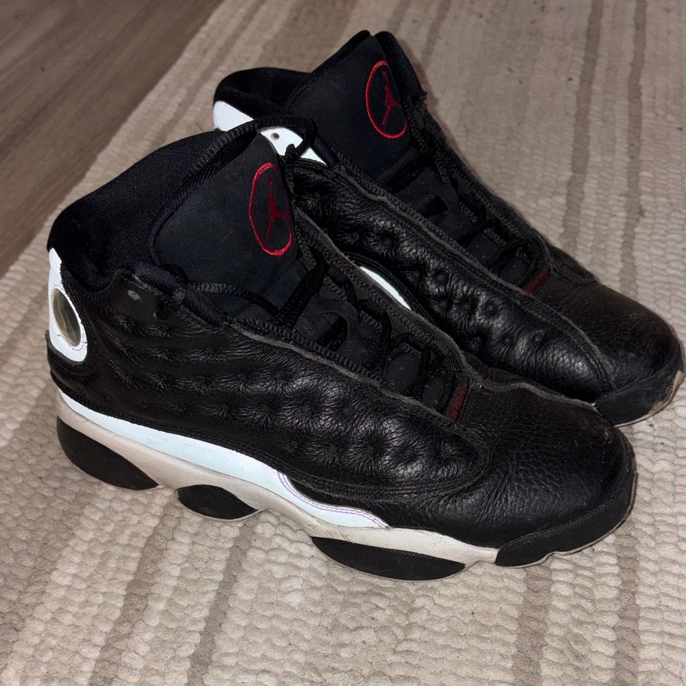Jordan’s Black, White & Red Retro Basketball Sneakers